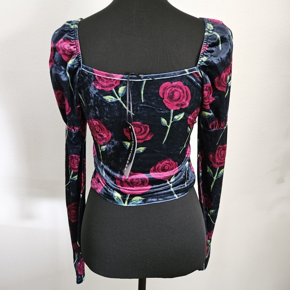 NWT Dolls Kill Delia's Juliet Rose Top - small - Picture 3 of 10